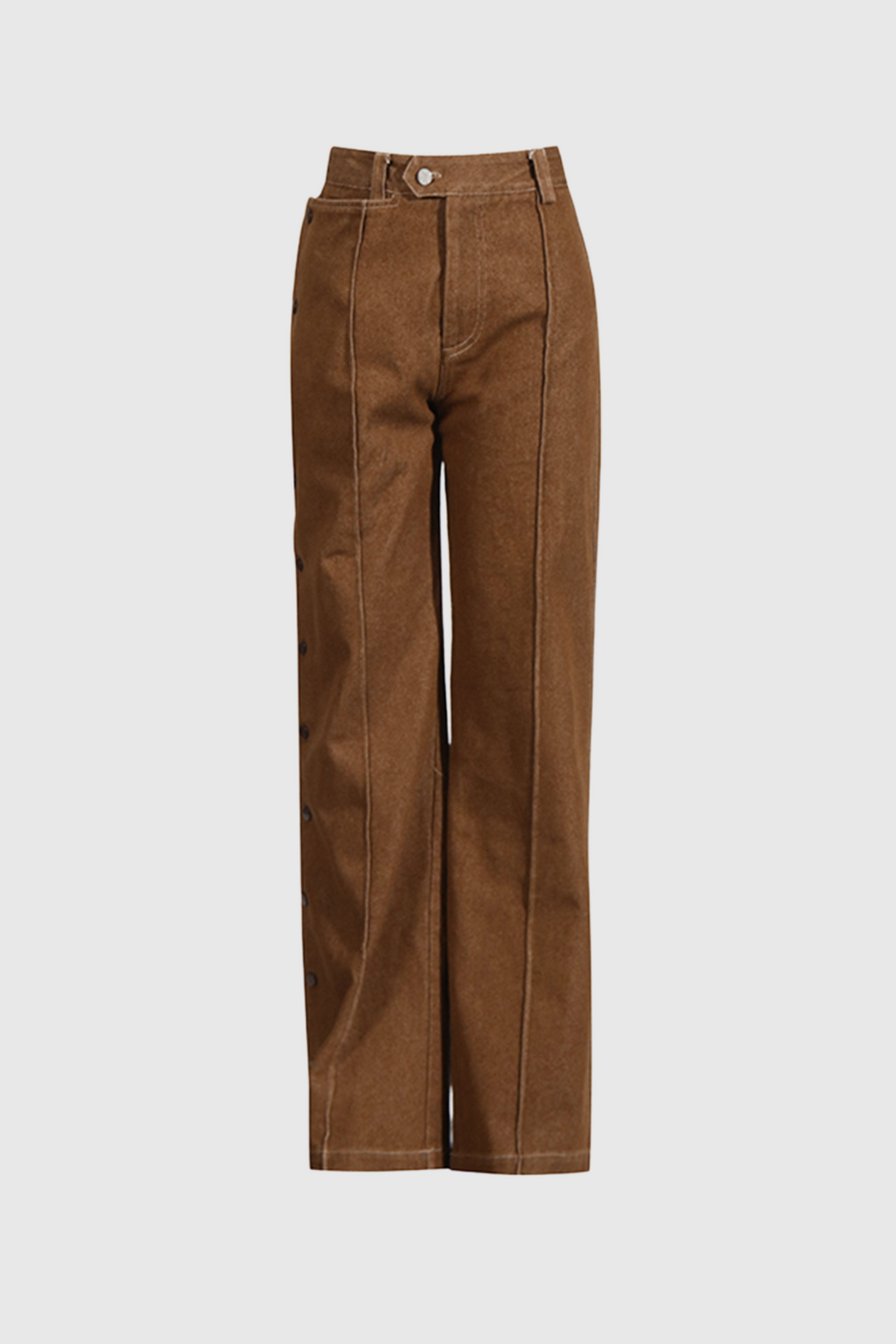 Adia Lace Up Buckle Denim Pants Set