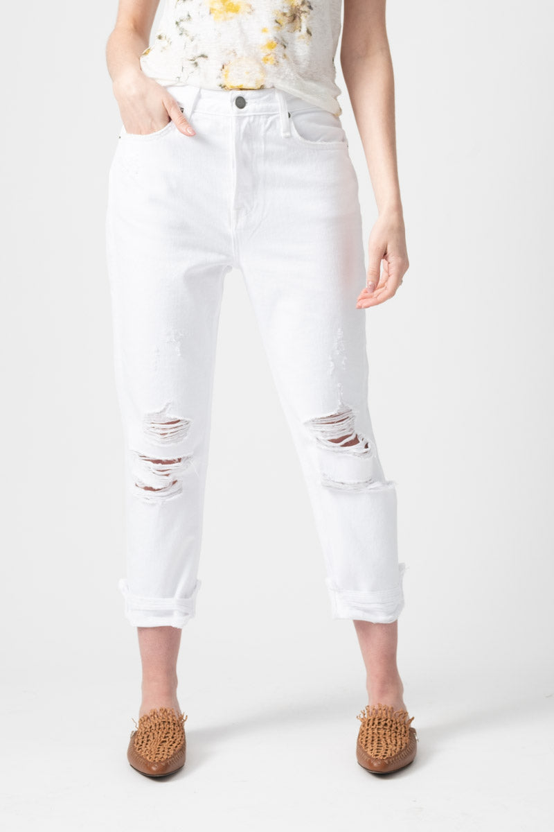 Le Pegged Jean in Blanc Voyage
