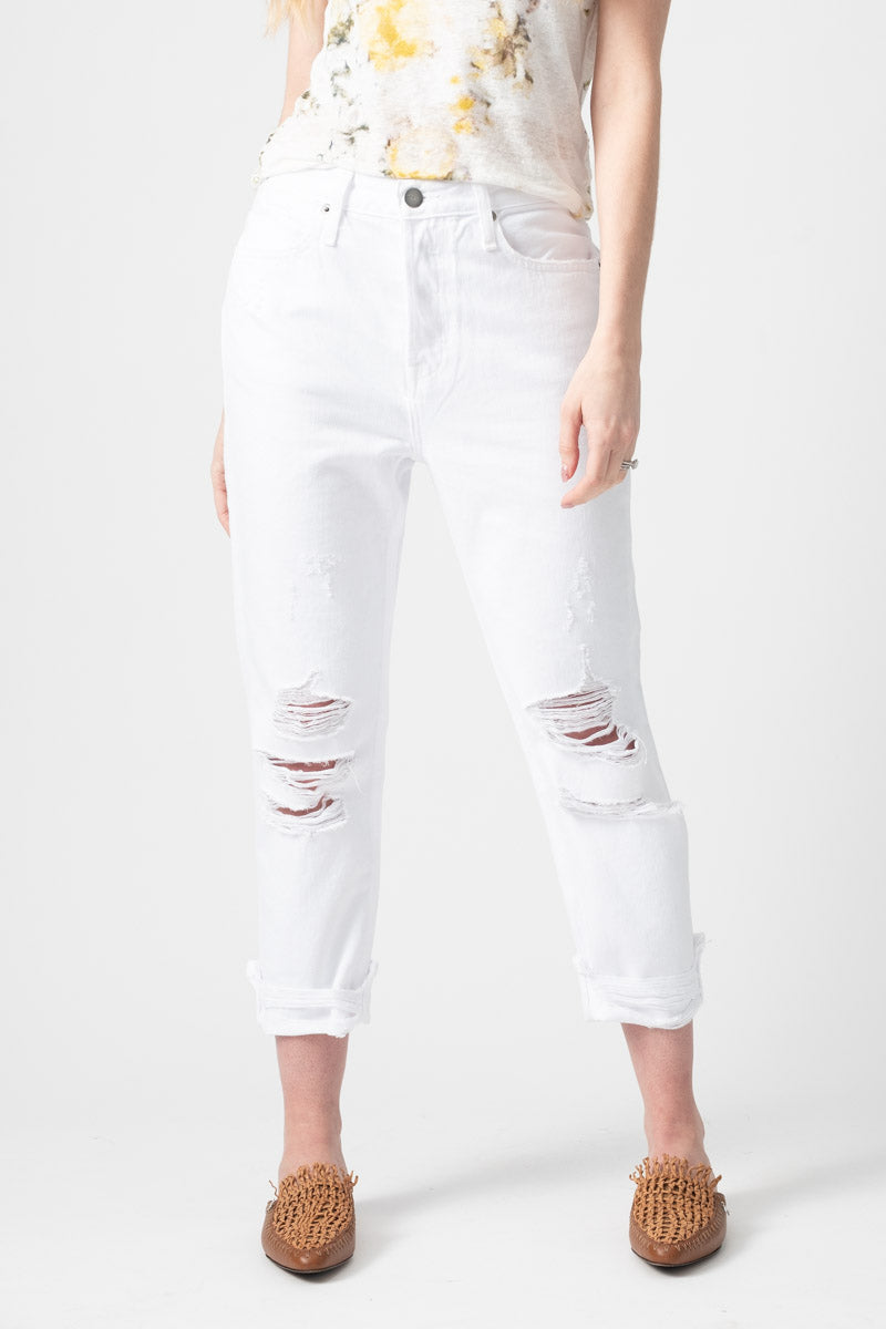 Le Pegged Jean in Blanc Voyage