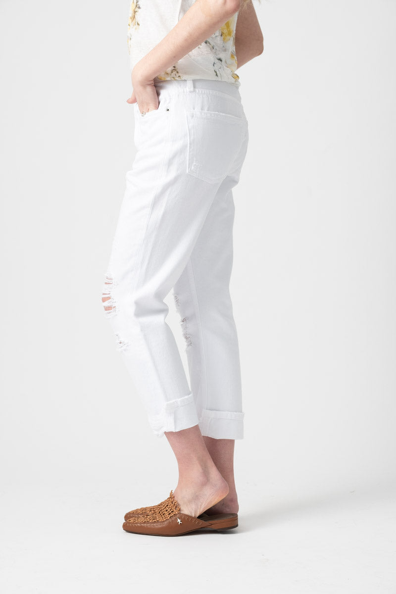 Le Pegged Jean in Blanc Voyage