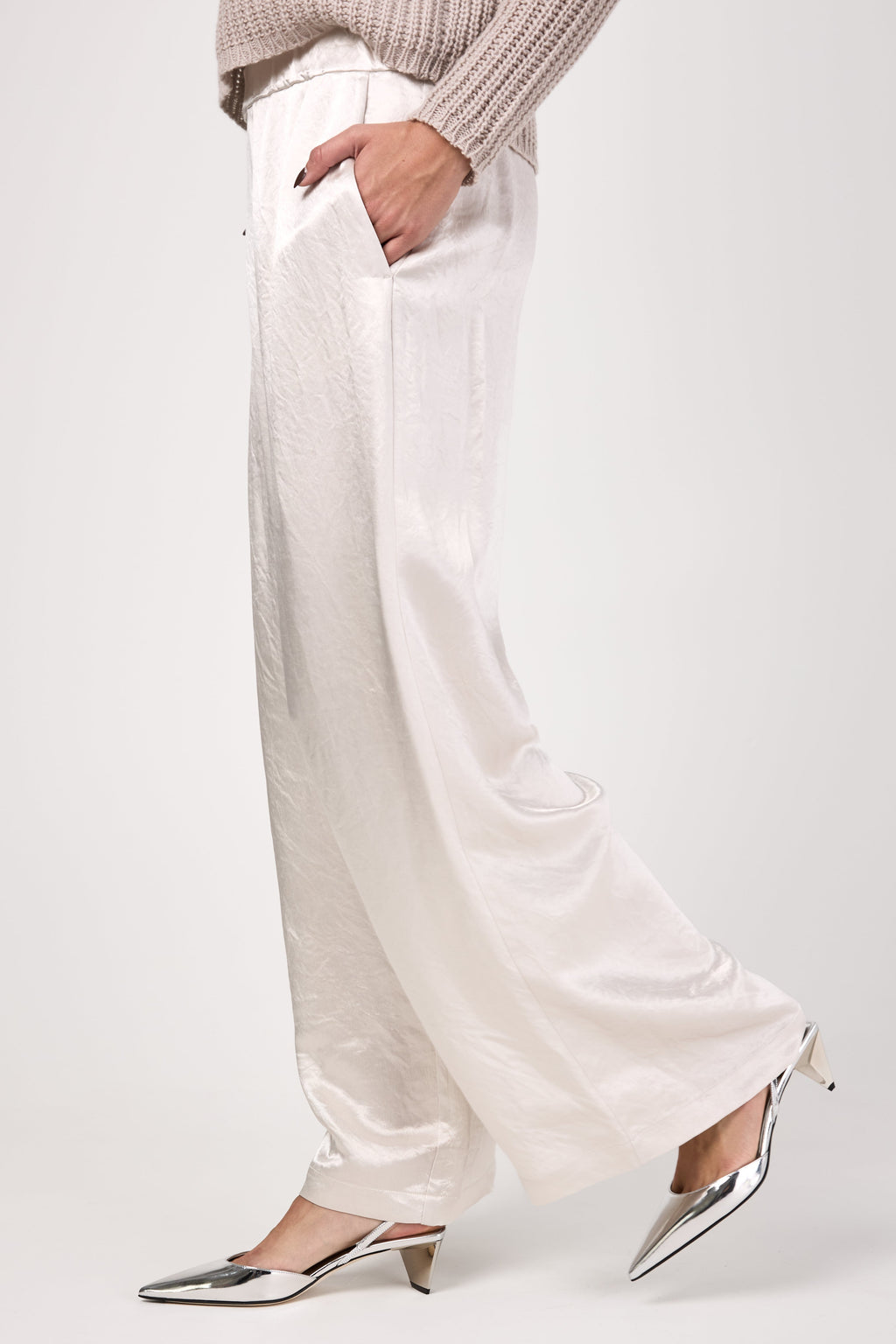 Accanto Trouser Pant in Pearl Grey