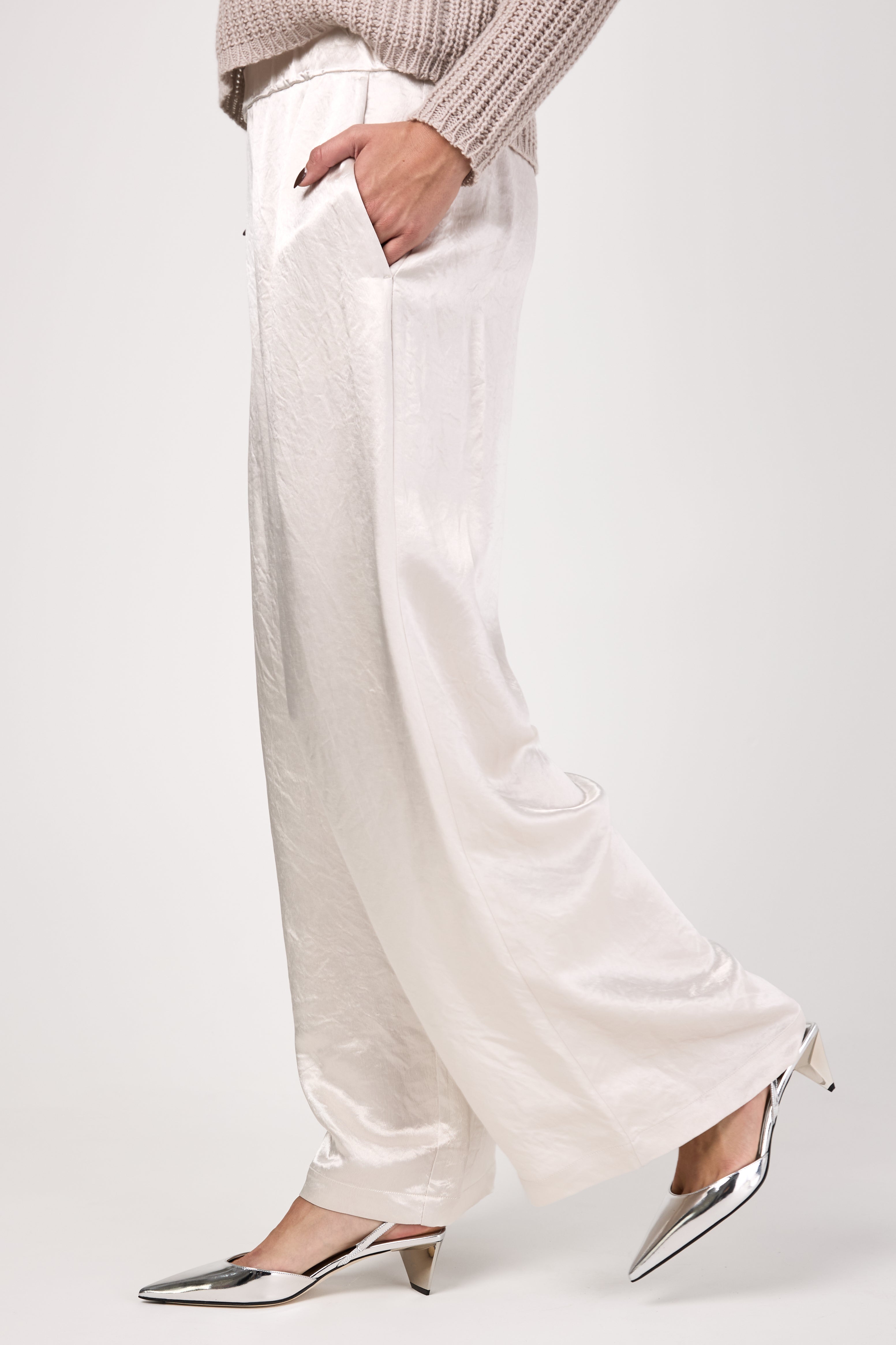 Accanto Trouser Pant in Pearl Grey