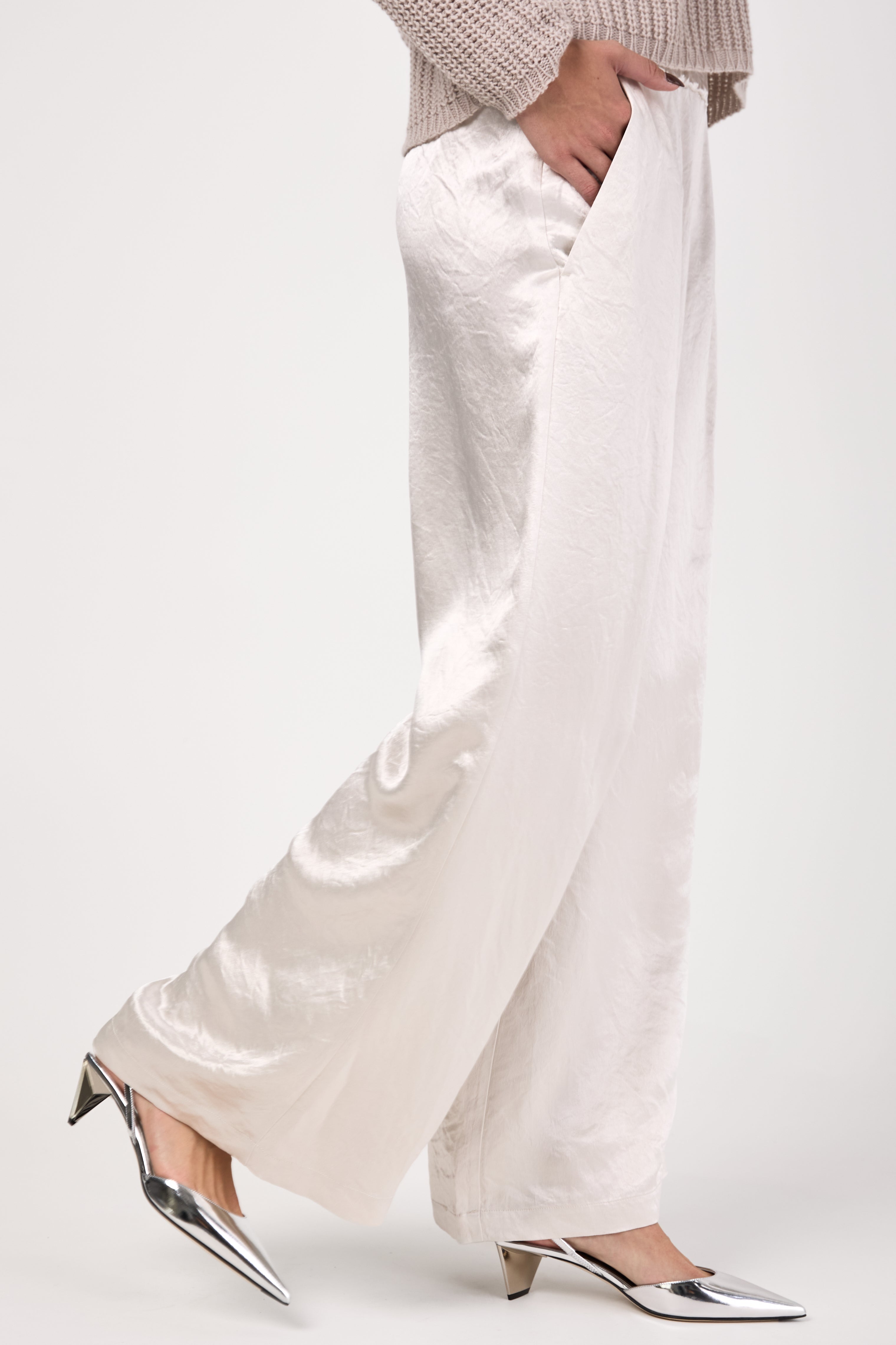 Accanto Trouser Pant in Pearl Grey